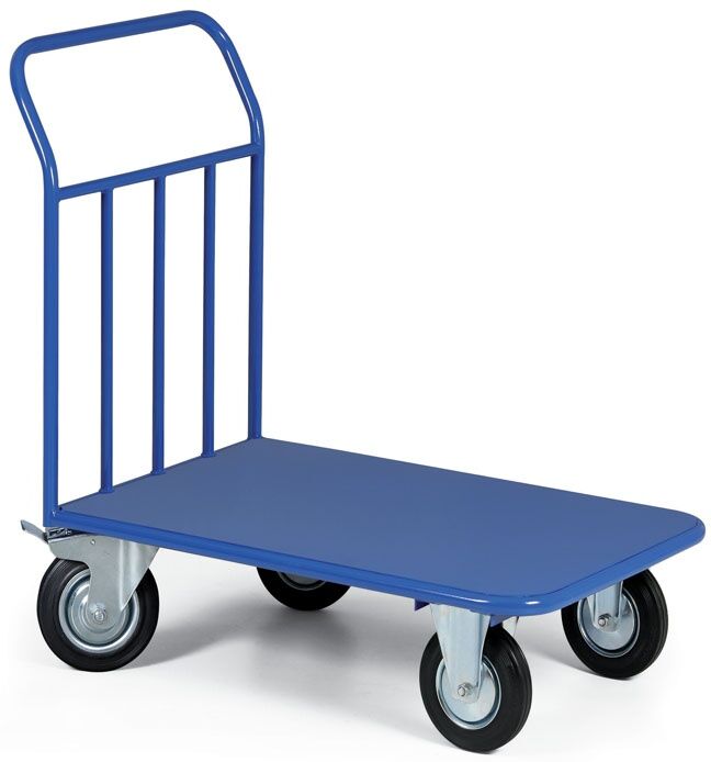 B2B Partner Plattformwagen mit Blechladefläche, 970x660 mm, 400 kg