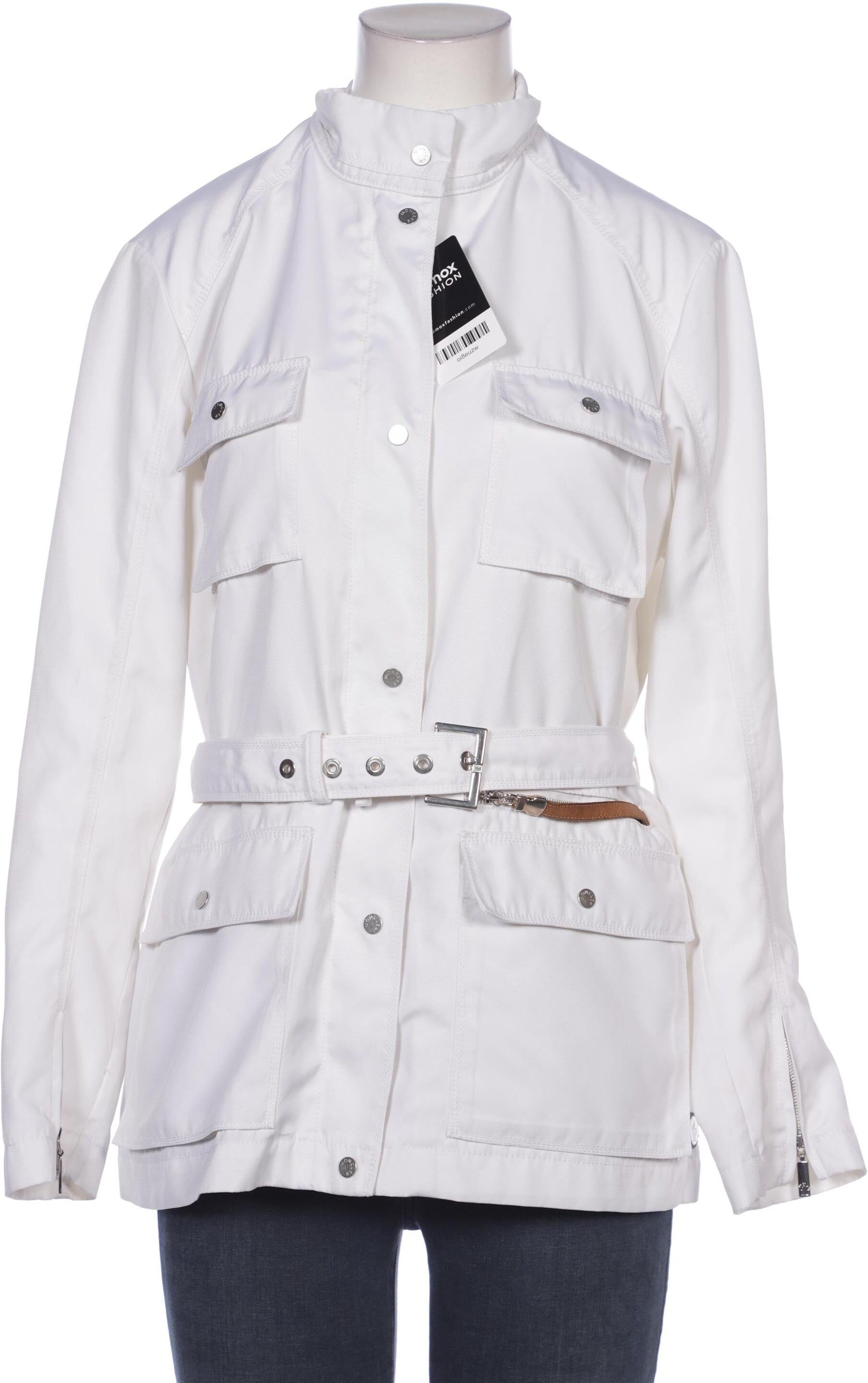Moncler Damen Jacke, Weiß, Gr. M, Synthetik / Leder - Second Hand