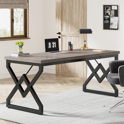 BLUEBELL 63-in Large Executive Desk, Home Office Computer Desk