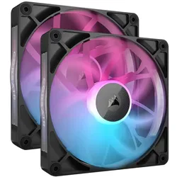 CORSAIR iCUE LINK RX140 RGB Starter Kit, schwarz, LED-Steuerung, 140mm, 2er-Pack