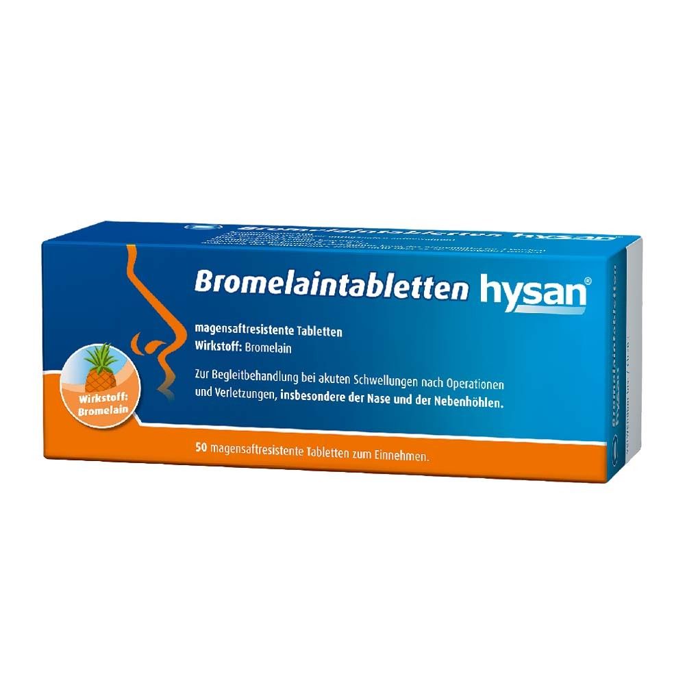 Bromelain Tabletten hysan magensaftres.Tabletten 20 St magensaftresistent