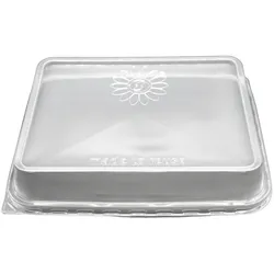 Papstar 20x rechteckige Mehrweg-Deckel transparent für Menüschalen