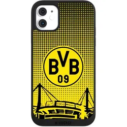 Nivocase Handyhülle für Apple iPhone 11 Hülle NIVOpure Case Schwarz BVB Borussia Dortmund Stadion (Apple iPhone 11), Smartphone Hülle, Schwarz