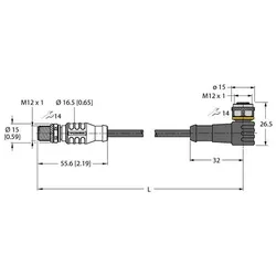 Turck PVC-Kabelmantel RSC WKC 5711-4M