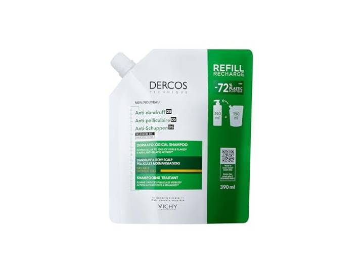 Vichy Dercos Anti-roos Shampoo DS voor droog haar Eco-navulling 390ml