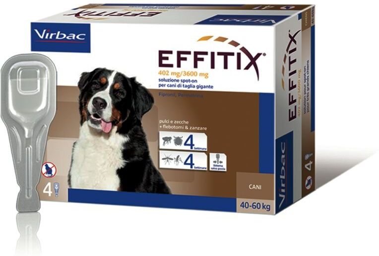 Virbac Effitix 4pip.6,60ml 402+3600mg