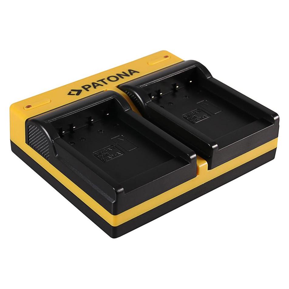 Patona Dual Ladegerät f. Actionpro X7 ISAW A1 A2 A3 BCH7E X7 X7 ISAW A1 A2 A3 BCH7E X7 inkl. Micro-U (Kamera Akku Ladegerät) (33388053)