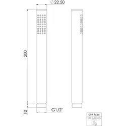 Steinberg Serie 100 Handbrause mit Easy clean, rund, chrom, 099.9665 999665