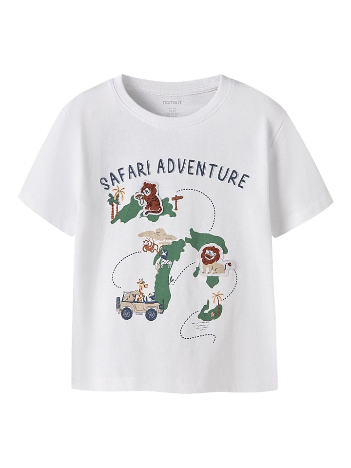 name it Shirt "Huber" in Weiß - 104