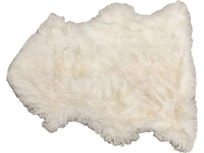 Teppich KARE DESIGN Lammfell Heidi 65x85cm , creme, B:65cm H:4mm L:85cm, Teppiche, Teppich, weiss oder grau