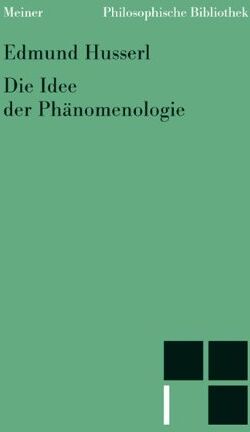 Edmund Husserl - Die Idee der Phänomenologie - Preis vom 19.10.2026 19:33:35 h