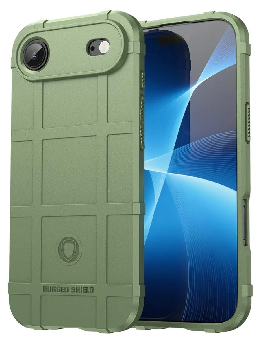 MobyDefend Rugged Shield TPU Backcover voor iPhone Air - Groen