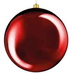Edelman Weihnachtskugel dunkelrot glänzend, bruchfest, D50cm