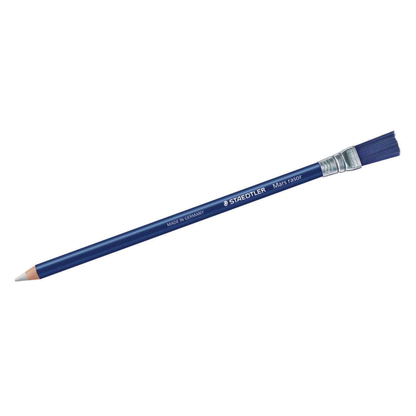 Staedtler Mars Rasor 526 61 Eraser Pencil with Brush (Pack of 12), Blue (526 61)