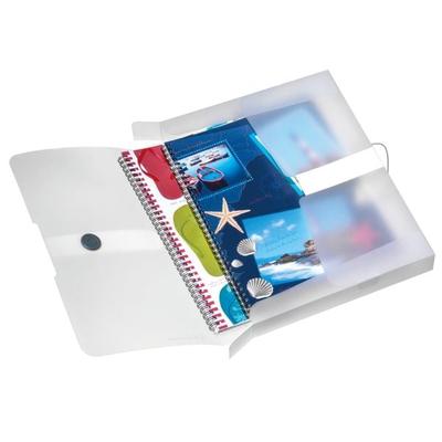 Herlitz Sammelbox A4 PP Rückenbreite 4cm, transparent farblos