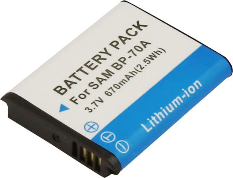 Avizar Samsung AQ100 accu, 670 mAh, 3,7 V, lithium-ion, wit