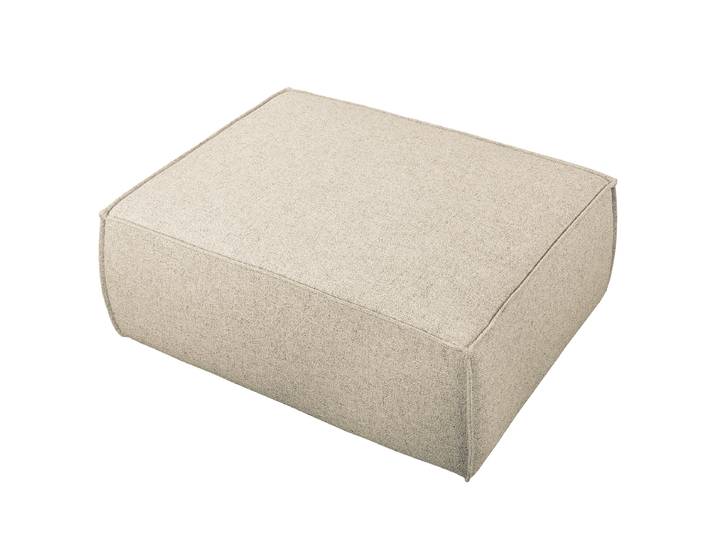 Polsterhocker 100 x 45 x 70cm Beige Webstoff Hevi: Beige