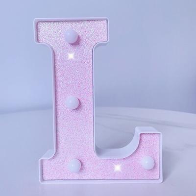 16cm rosa Buchstaben Lichter Dekoration Lichter Urlaub Geburtstag Weihnachtsdekoration Lichter
