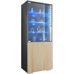VITRINE Granada Eiche sägerau