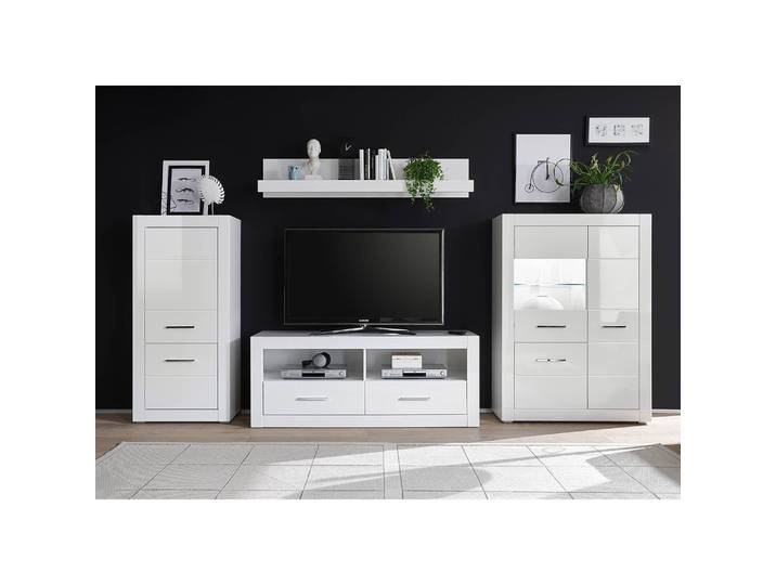 Highboard I 100 x 142 x 35cm Weiß