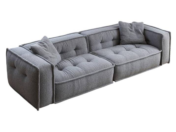 JVmoebel 4-Sitzer Modernes Grau 4-Sitzer Sofa Komfort Elegante Polstermöbel, 1 Teile, Made in Europa