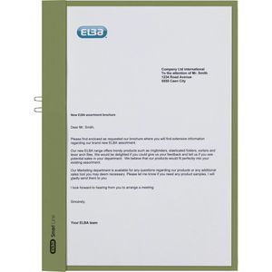 Elba Klemmhefter 400001030, Smart Line, A4, für 10 Blatt, ohne Vorderdeckel, grün