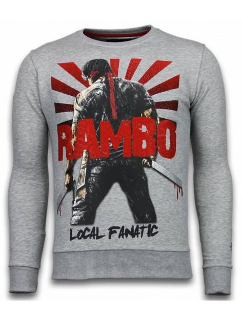 Local Fanatic Rambo rhinestone sweater