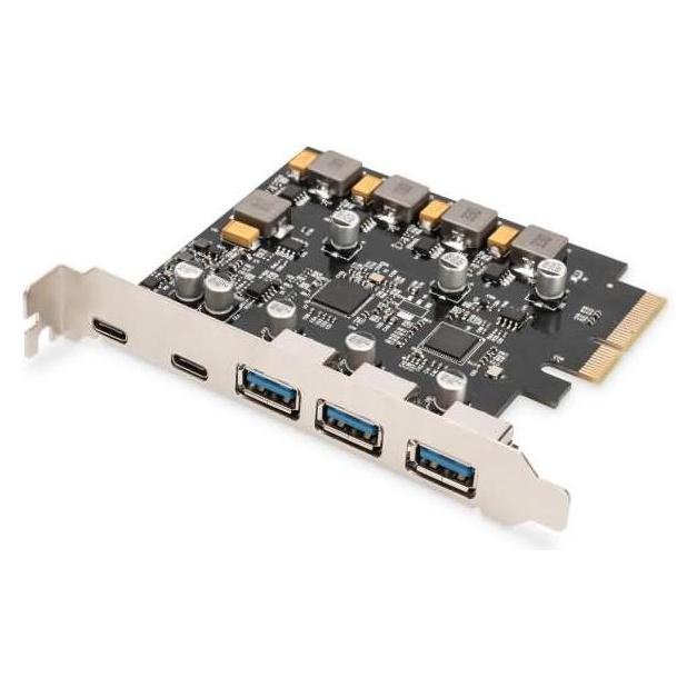 Digitus PCIe Karte 2x USB-C + 3x USB A (DS-30222)