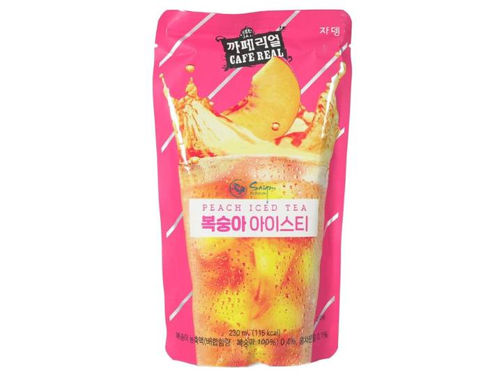 Jardin Café Real Boisson au thé glacé saveur pêche 230 ml