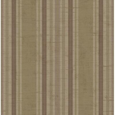 Seabrook Designs Noelle Linen Stripe Unpasted Wallpaper