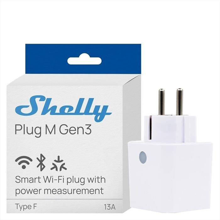 SHELLY Presa Smart 13a Plug M Gen3-bianco