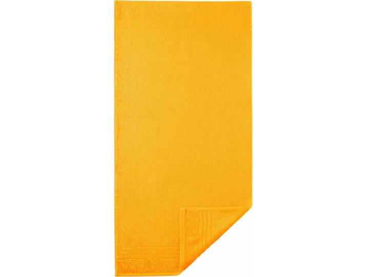 Badetücher EGERIA Madison , gelb, B:70cm L:140cm, Walkfrottee, Obermaterial: 100% Baumwolle, Handtücher, Badetücher, Uni-Programm mit Streifenbordüre, reine Baumwolle