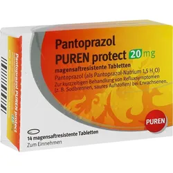 Pantoprazol Puren Protect 20 mg Magensaftr.tabl. 14 ST