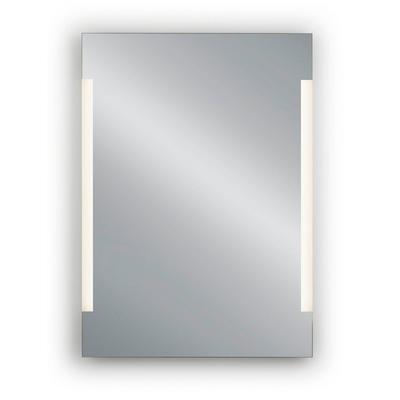 LED-Lichtspiegel MIRRORS AND MORE "Lucy", transparent, B:50cm H:70cm, Glas, Spiegel, zwei LED-Lichtstreifen, rechteckige Form
