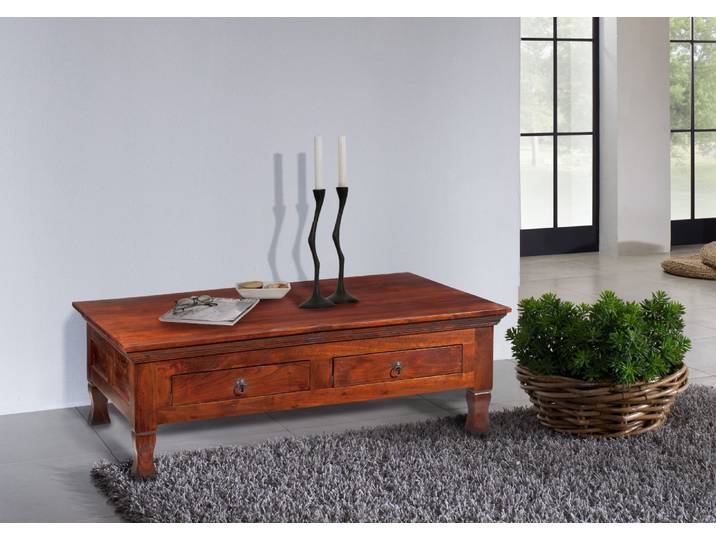 Couchtisch Akazie 120x75x40 nougat lackiert OXFORD #445