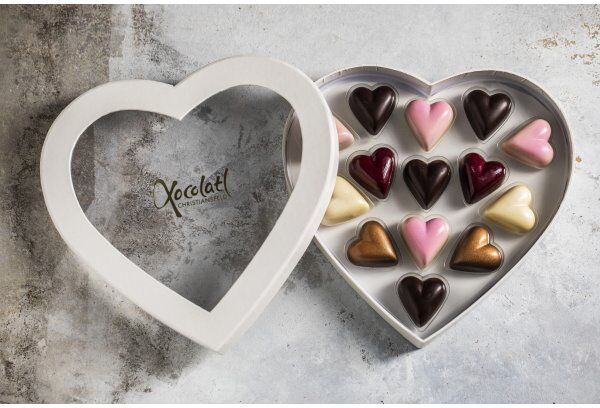 Xocolatl Heart Box 14, 140 G
