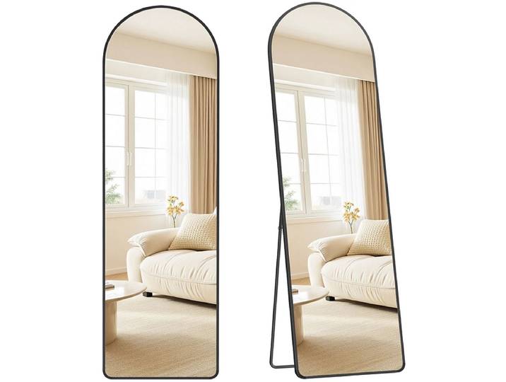 Spiegel rechteck SONGMICS PERLE 50x160cm schwarz