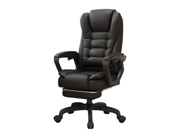 M4VJjuhEC Chaiselongue Chefbürostuhl mit hoher Rückenlehne und Lordosenstütze(Schwarz)