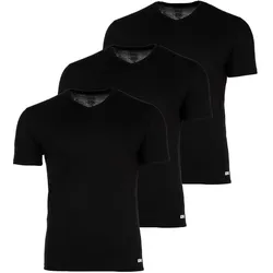 DIESEL Herren T-Shirt, 3er Pack - MICHAEL, Unterhemd, V-Neck, kurzarm, Baumwolle Schwarz / M