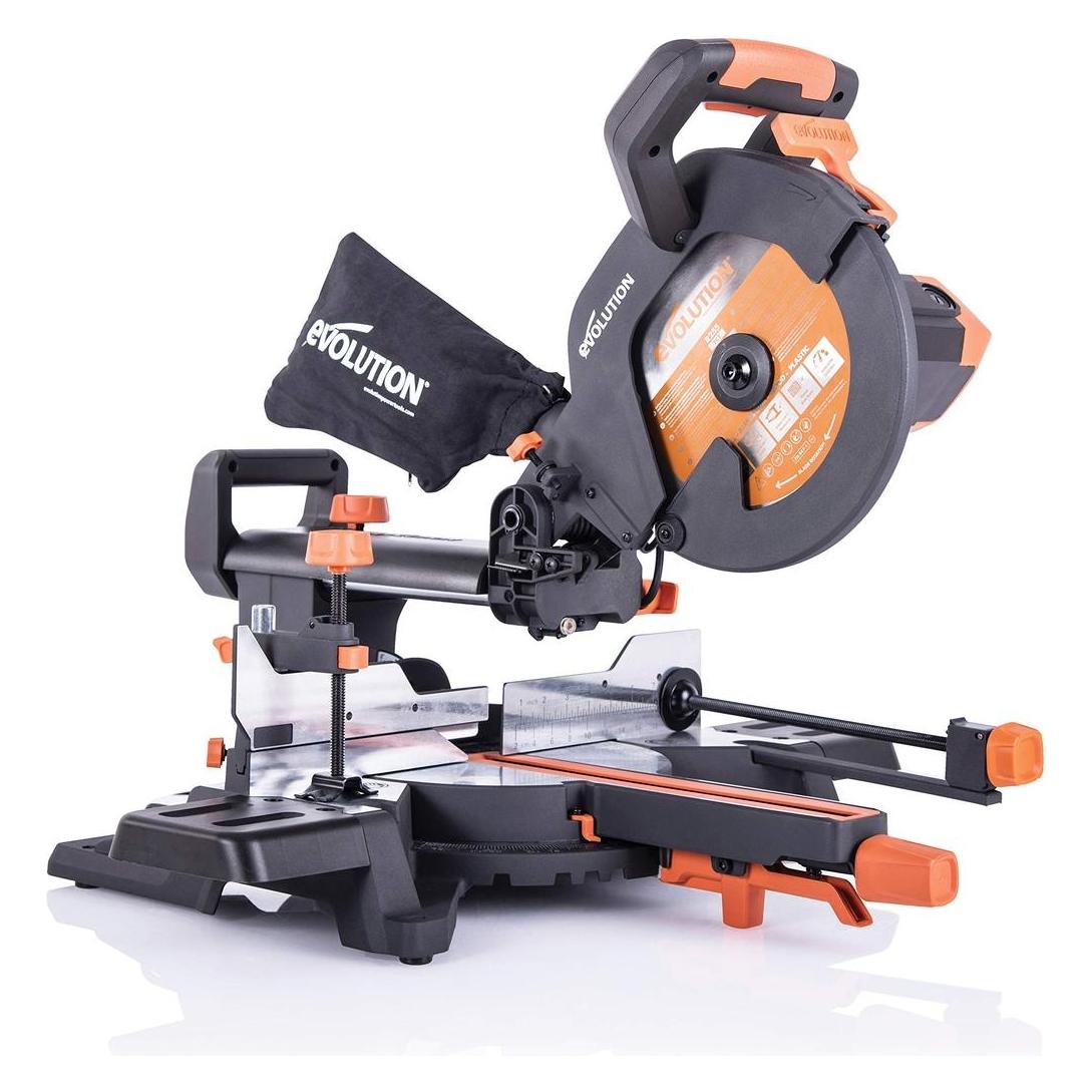 Evolution R255SMS+ Multi-Material-Radial-Gehrungssäge 255 mm mit Plus-Paket, 230 V (EVO-R255SMSP)