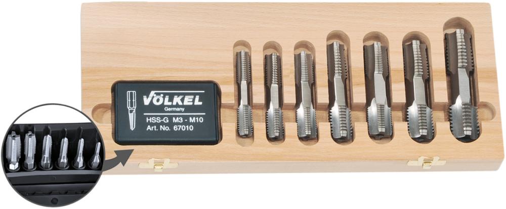 VÖLKEL Gewindebohrer-Bit-Satz HexTap DS