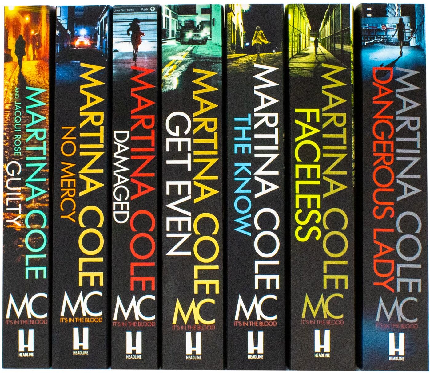 Headline Martina Cole Collection 7 Books Set - Damaged, Dangerous Lady, Faceless, Get Even, Guilty, No Mercy, The Know