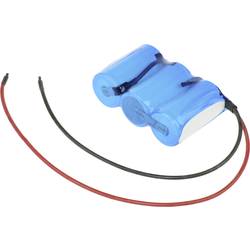 Mexcel Reihe F1x3 Akkupack 3x Mono (D) hochtemperaturfähig, Kabel, Flat-Top NiCd 3.6 V 4000 mAh D-D4000H