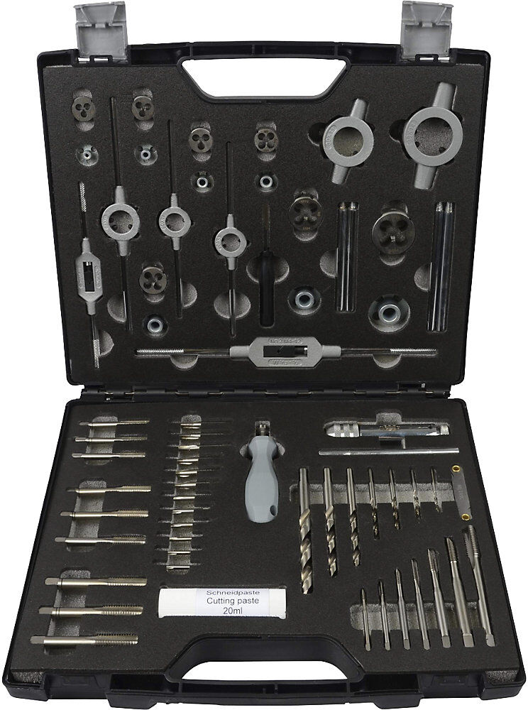 Gewindeschneider-Set HSS-G, in Kunststoffkoffer, 61 Teile Projahn
