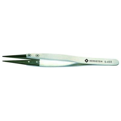 Bernstein Tools for Electronics 5-433 Präzisionspinzette Stumpf, schmal 125mm