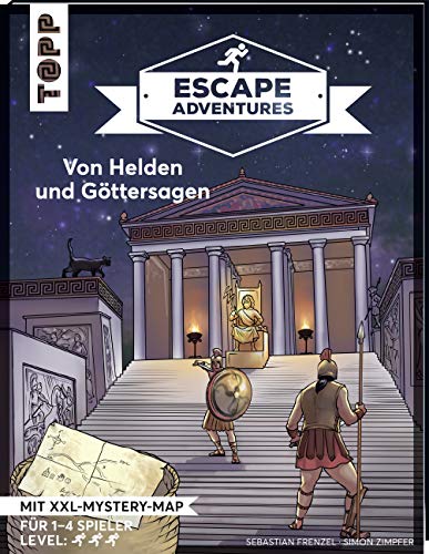 Sebastian Frenzel - Escape Adventures – Von Helden und Göttersagen: Das ultimative Escape-Room-Erlebnis jetzt auch als Buch! Mit XXL-Mystery-Map für 1-4 Spieler. 90 Minuten Spielzeit - Preis vom 10.10.2026 11:48:34 h