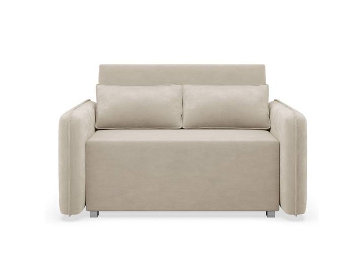 2-SITZER SCHLAFSOFA Duelia Beige, hydrophobe Chenille