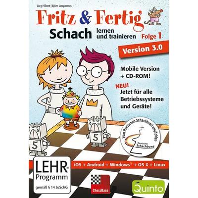Fritz & Fertig! 1 - Schach lernen und trainieren Version 3.0 (Mobile Version + CD-ROM für iPad, Windows, Android Tablets, Linux, Mac)