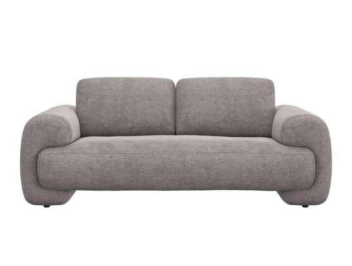 FLEXLUX 2,5-Sitzer Molino Designsofa, Polstersofa, Einzelsofa, Couch, Kaltschaum & Stahl-Wellen für erstklassigen Sitzkomfort, Füsse Schwarz