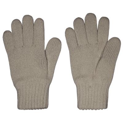 maximo - Kid's Strick Fingerhandschuhe - Handschuhe Gr 1 beige